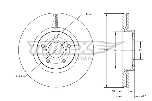 TOMEX Brakes TX 73-23...